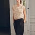 ZARA Sleeveless Knit L Cream Color