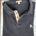Men's Black Burberry Polo