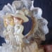 1986 Wilton ceramic Western style bride and groom cake topper #201-1814