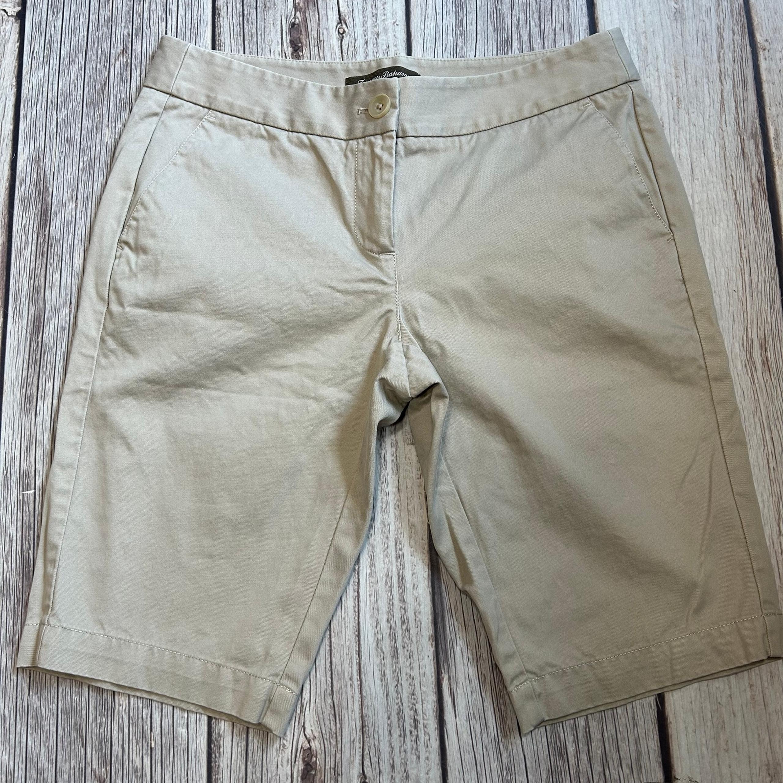 Tommy Bahama Women’s Size 0 Khaki Chino Gemma Fit Bermuda Shorts 10.5” Inseam