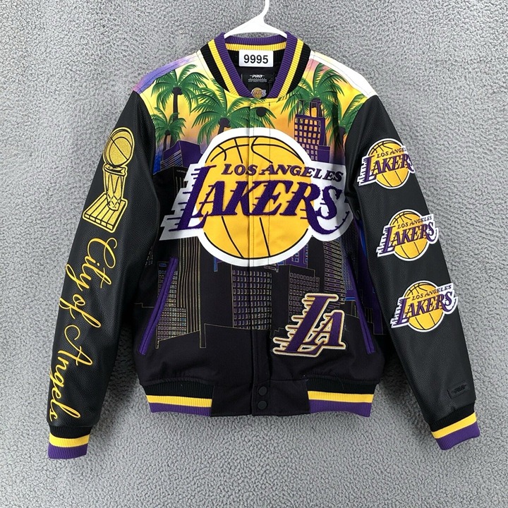 Pro Standard Los Angeles Lakers Remix Varsity Jacket Men’s Small Black New 9995