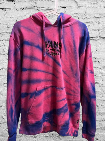 Vans Off The Wall 1966 Pink and Purple Tie Die Hoodie Size 2XL