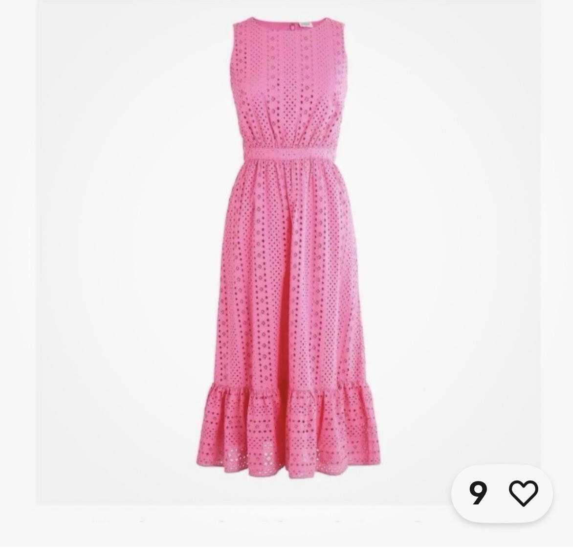 J.Crew Pink Eyelet Dress Sz 10