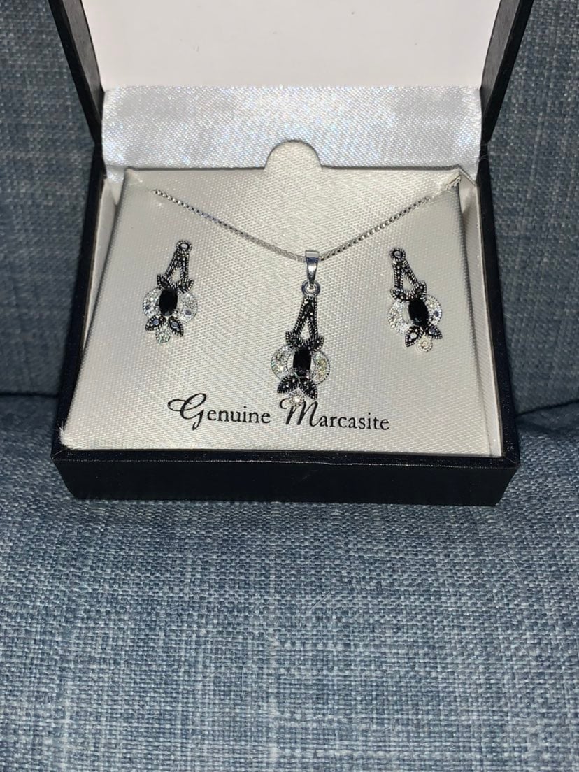 Marcasite necklace and earings