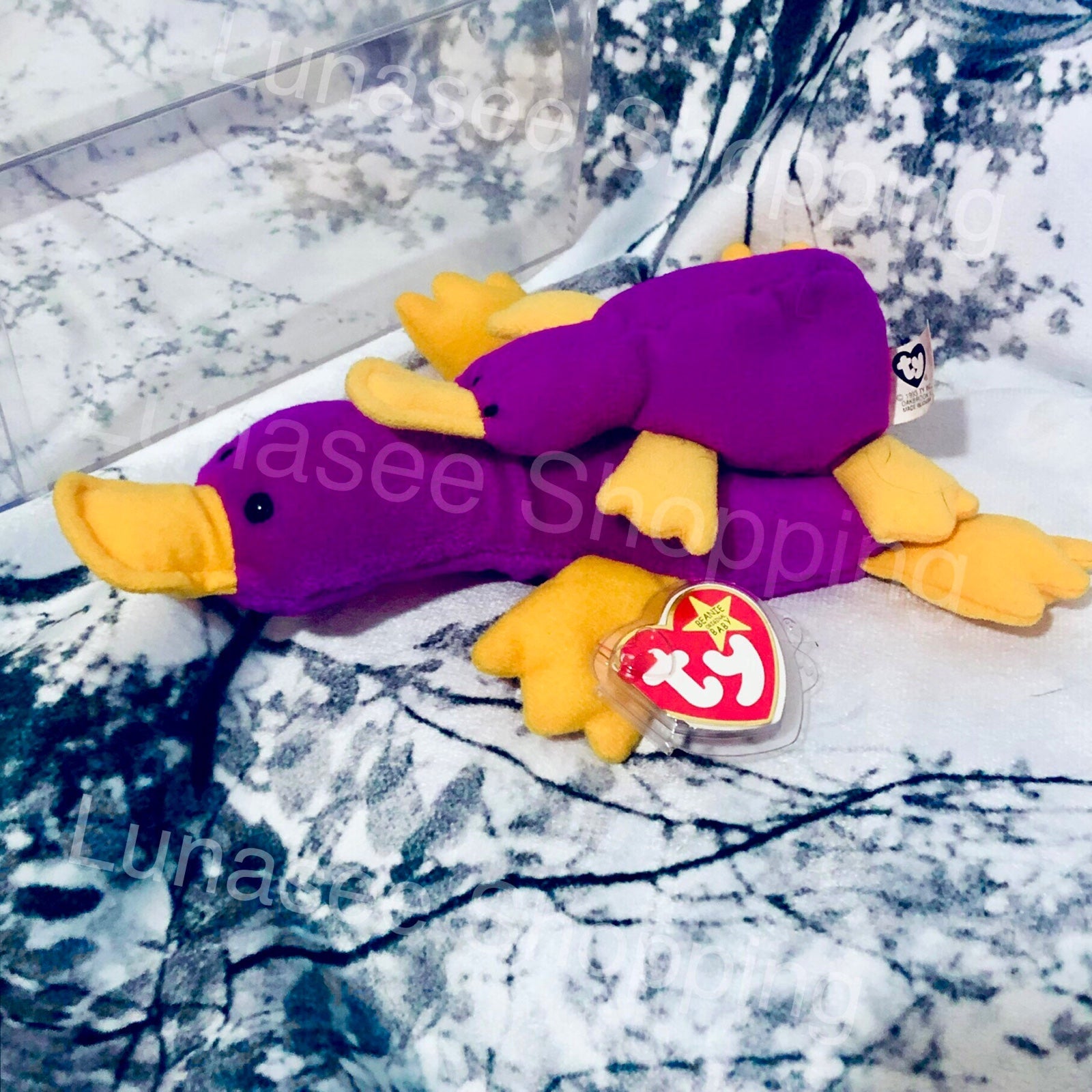 Ty Beanie Babies Patti The Platypus & teenie versions