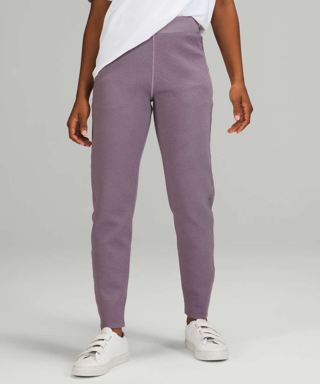 Lululemon End State Jogger Dusky Lavender Merino Wool Blend Knit Warm Insulation