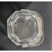 Vintage Lucite Acrylic Octagon Ice Bucket with Lid Retro