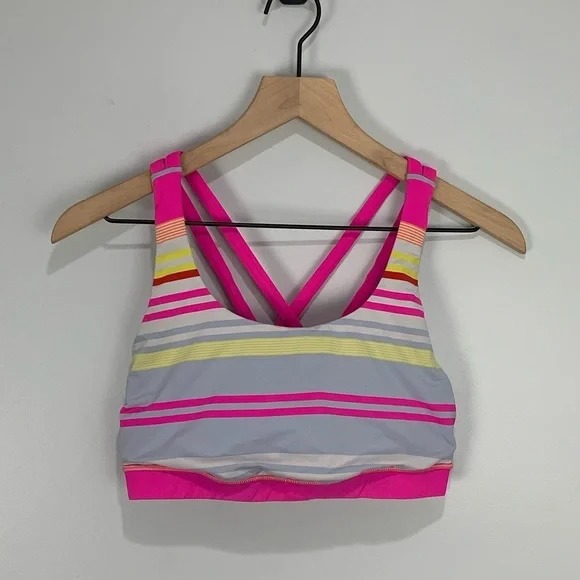 Women’s Lululemon Multicolor Striped Sports Bra