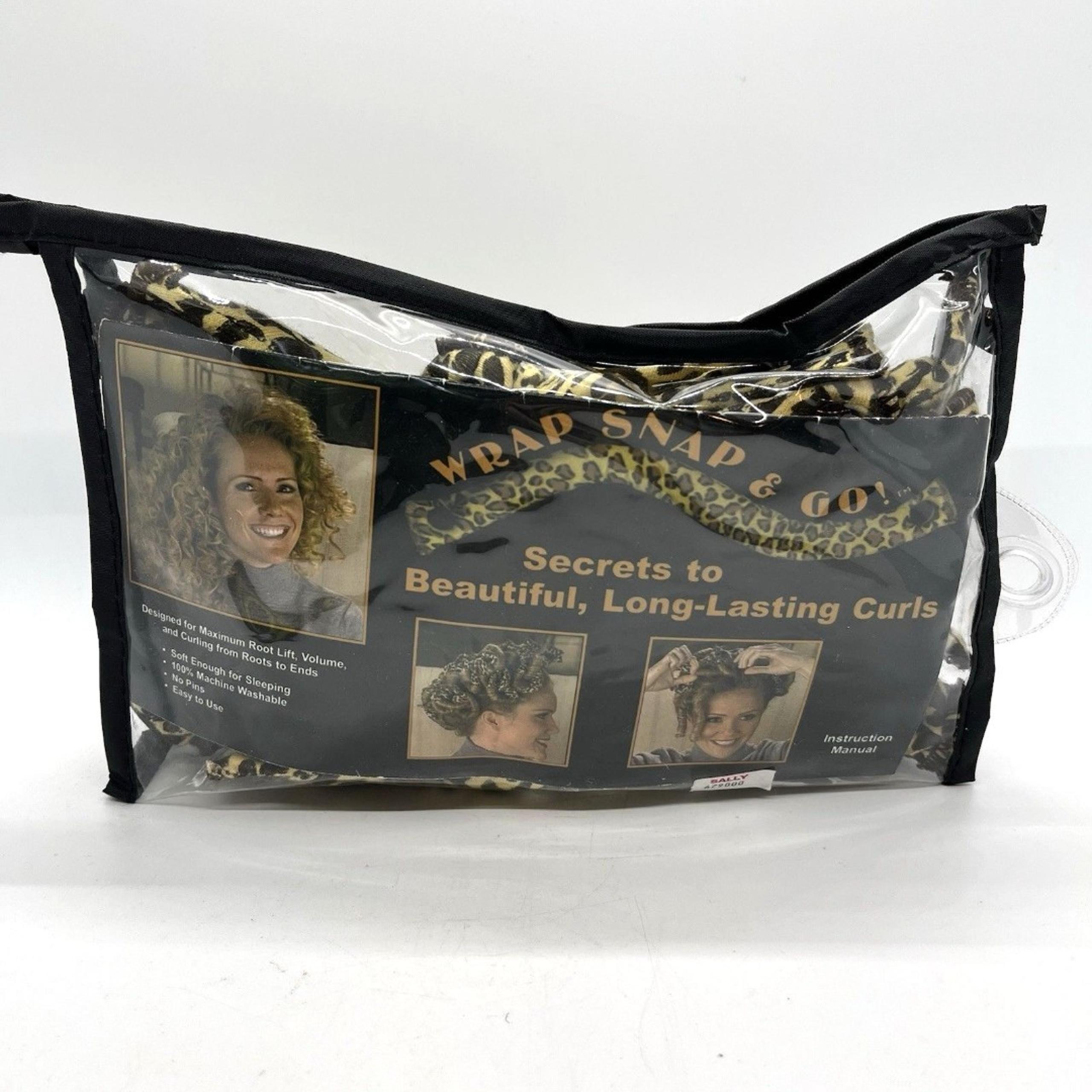 Wrap Snap & Go Set of 21 Comfort Hair Rollers Curlers As Seen On TV Cheetah
