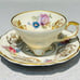 Vintage Cherry China Teacup Saucer Edelstein Bavaria Germany