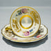 Vintage Cherry China Teacup Saucer Edelstein Bavaria Germany