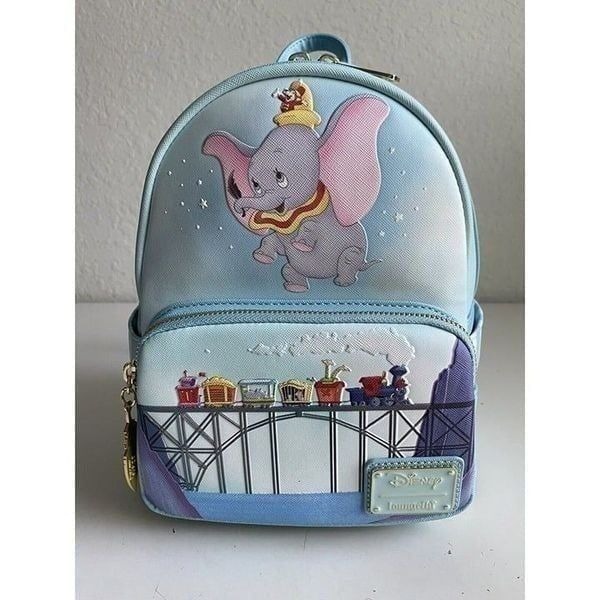 Loungefly Disney Dumbo 80th Anniversary Don't Just Fly Mini Backpack Caravan NEW