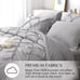 Queen Comforter Set 7 Pieces Pintuck Comforters Queen Size Grey