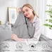 Queen Comforter Set 7 Pieces Pintuck Comforters Queen Size Grey