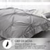 Queen Comforter Set 7 Pieces Pintuck Comforters Queen Size Grey