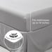 Queen Comforter Set 7 Pieces Pintuck Comforters Queen Size Grey