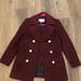 Coach cutw burgundy coat