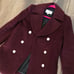 Coach cutw burgundy coat