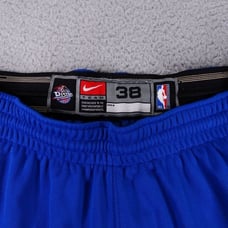 2003-2004 Detroit Pistons Basketball Game Issued Shorts Nike Blue 38
