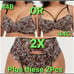 NWT TORRID 3Pc. Leopard Lace & Black Bra, Garter & Panty Lingerie Set 2X