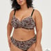 NWT TORRID 3Pc. Leopard Lace & Black Bra, Garter & Panty Lingerie Set 2X
