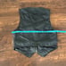 Vintage Harley Davidson Leather Vest Zip Black Logo Women’s Size Medium VTG