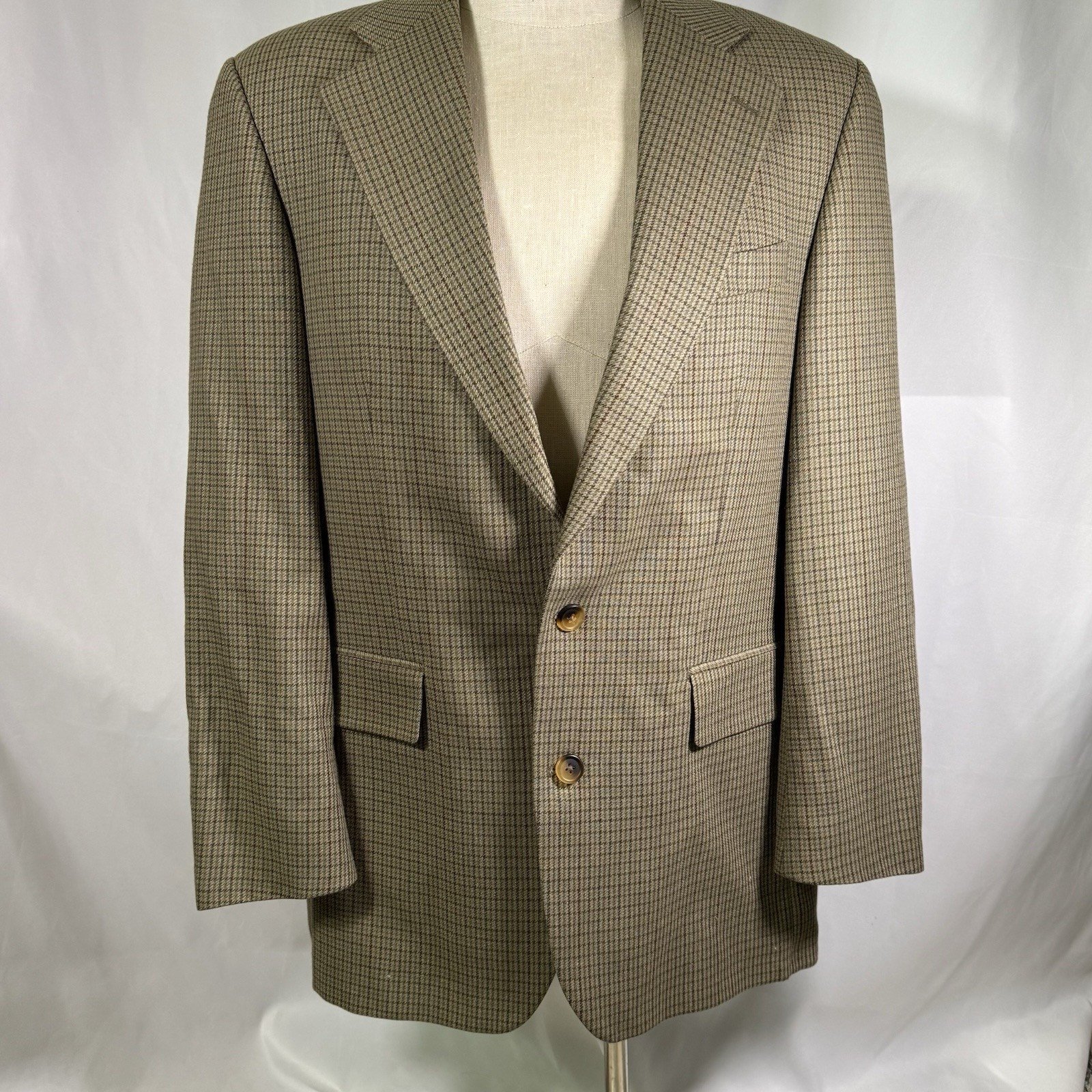 Polo University Club Ralph Lauren Silk Wool Hopsack Sport Coat Sz 40T Brown