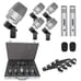 Drum Mic Kit 7 Piece Drumset Wired Dynamic Microphone Tom/Snare DM 7ACC SLV