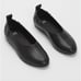 Eileen Fisher Naomi Nappa black leather ballet flats size 7.5