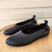 Eileen Fisher Naomi Nappa black leather ballet flats size 7.5