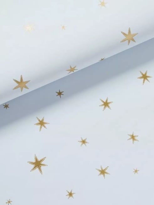 NEW Serena & Lily Star Wallpaper-Sky Blue
