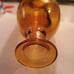 Vintage Amber blown Glass Decanter and Topper.