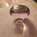 Vintage Amber blown Glass Decanter and Topper.