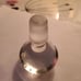 Vintage Amber blown Glass Decanter and Topper.