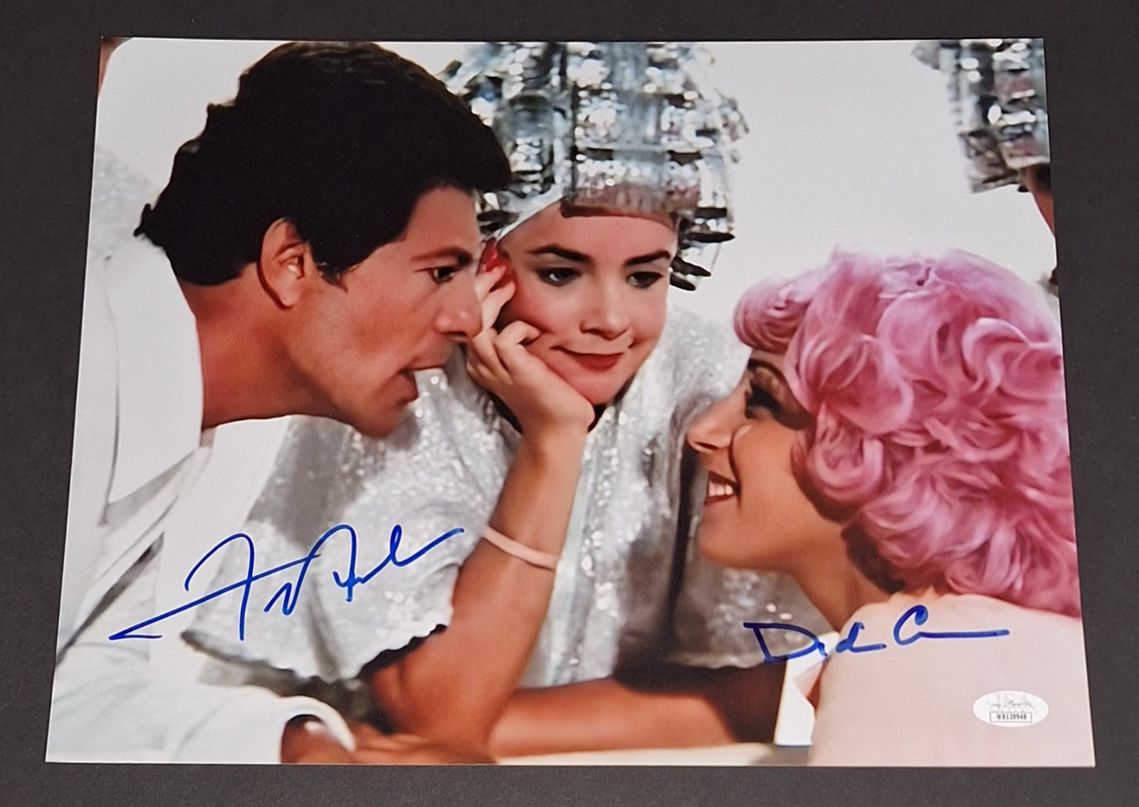 Didi Conn and Frankie Avalon Autographed 11x14 JSA COA