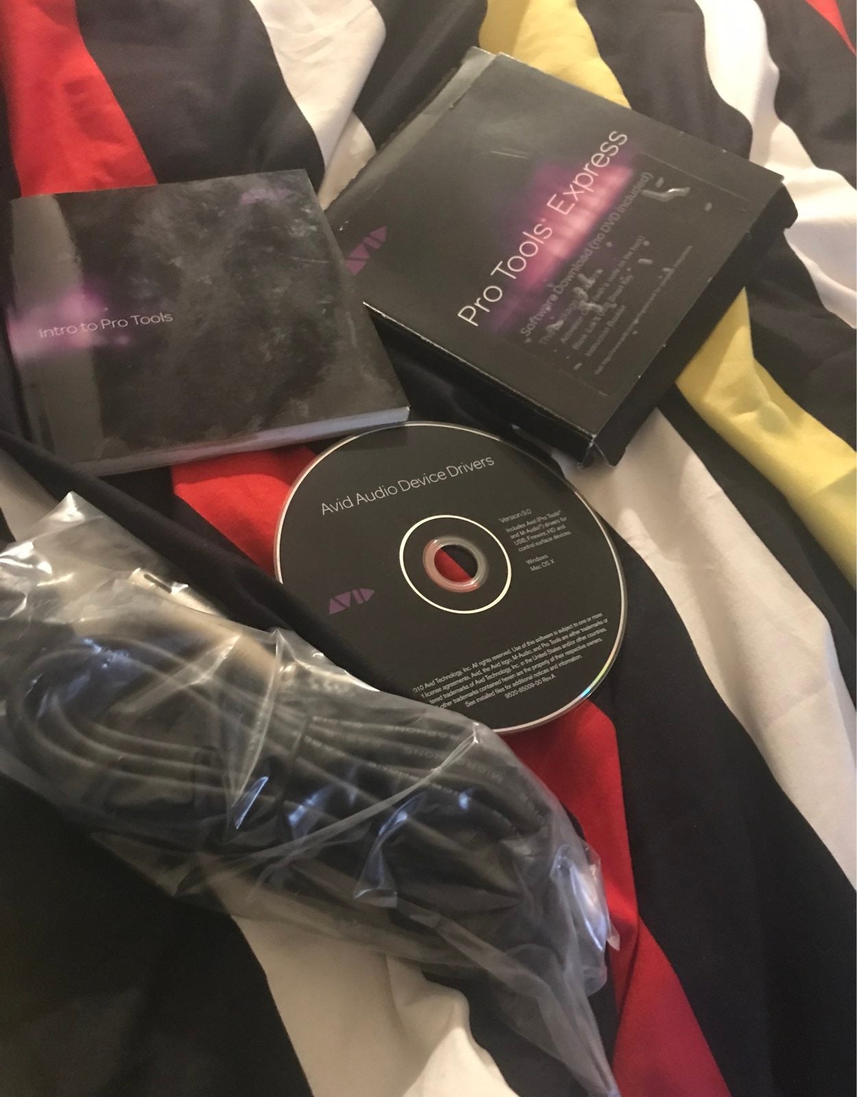 Avid audio drivers plus mic cable