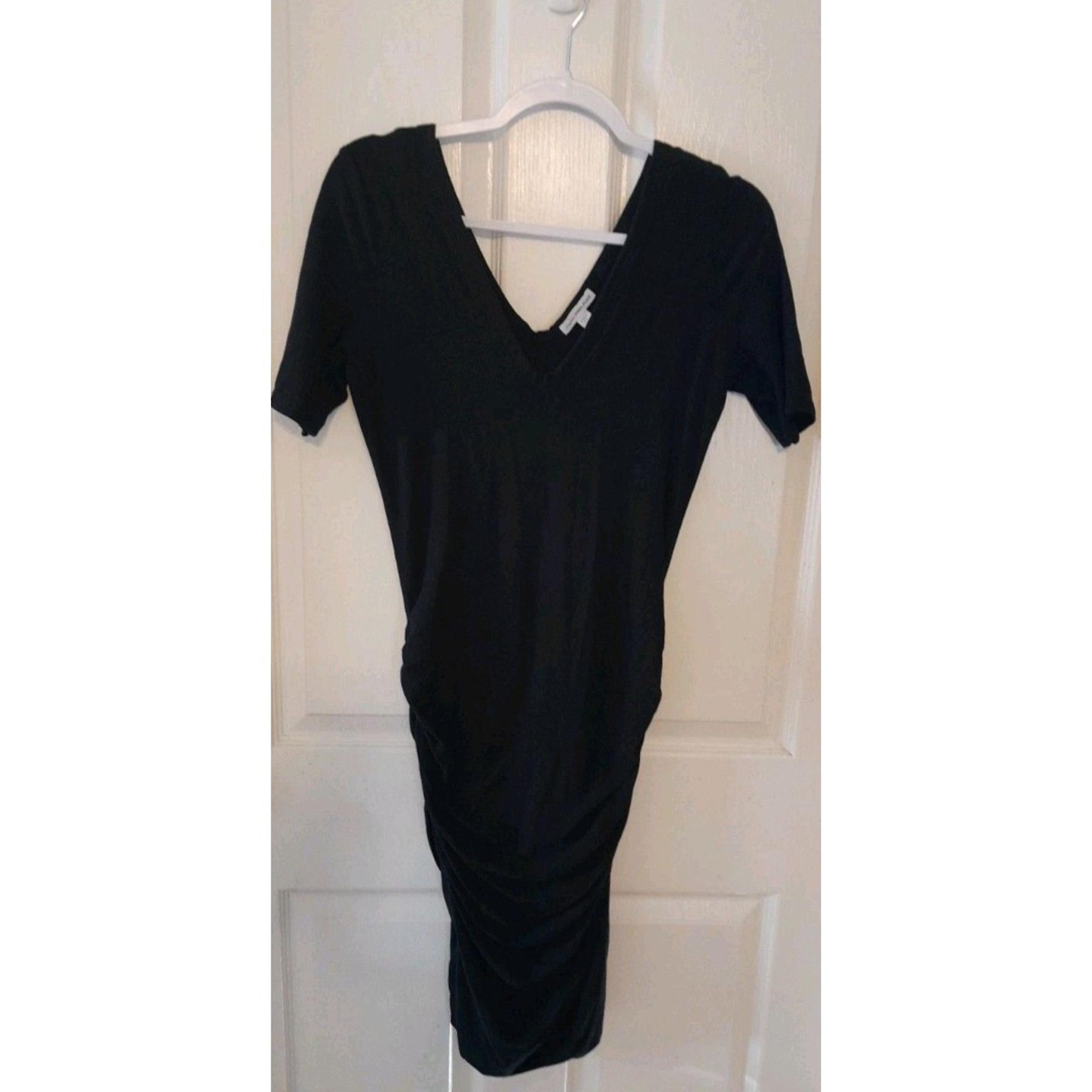 James Perse Women’s Black Bodycon Midi dress. Size 2. B57