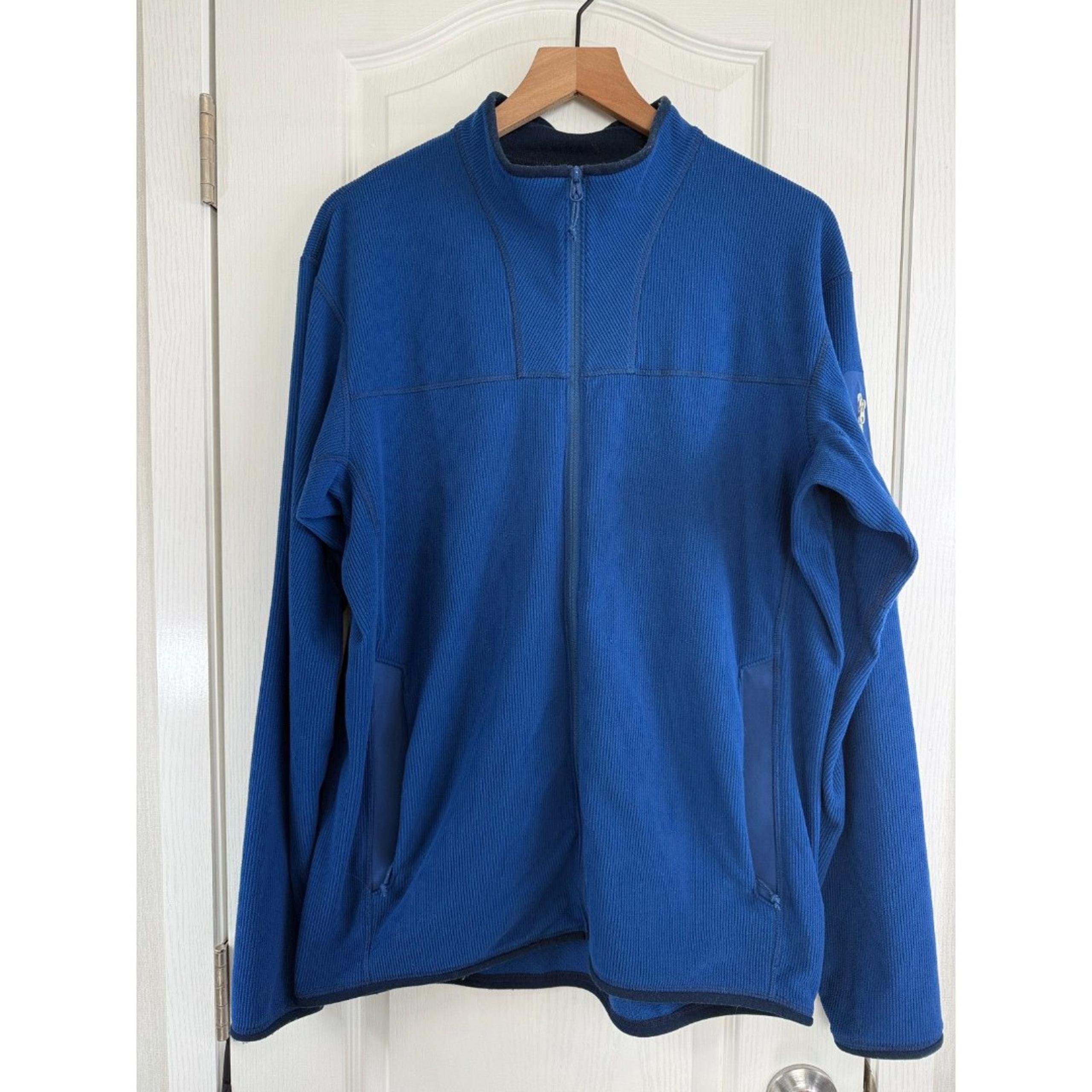 Arc'teryx Men's Polartec Fleece Jacket Full Zip Blue Polyester Size L Large