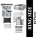 NEW KING SIZE 10 Piece Bed in a Bag Comforter Bedding Sheets 3 Decorative Pillow