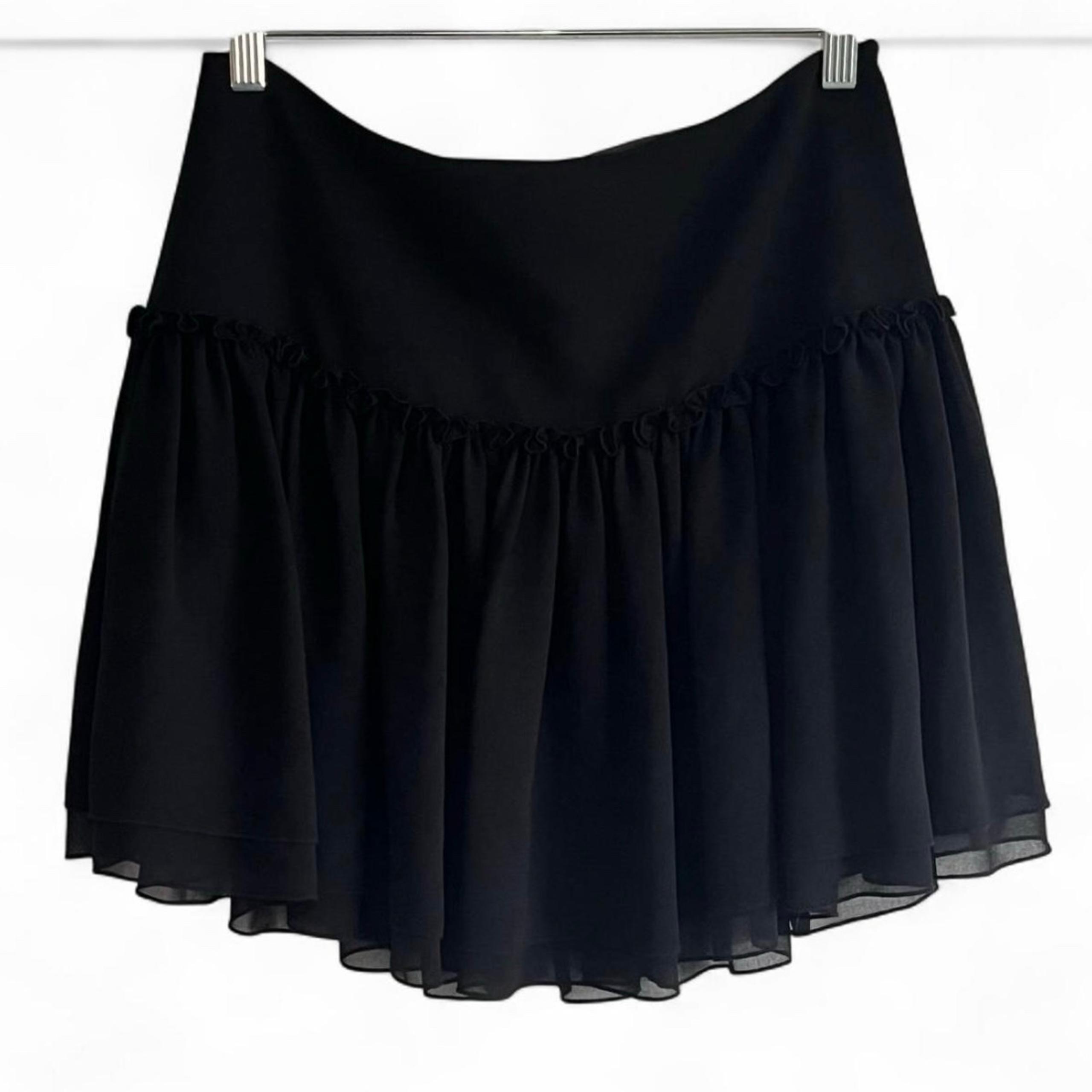 Banana Republic Black skirt with ruffle details
Zipper closure