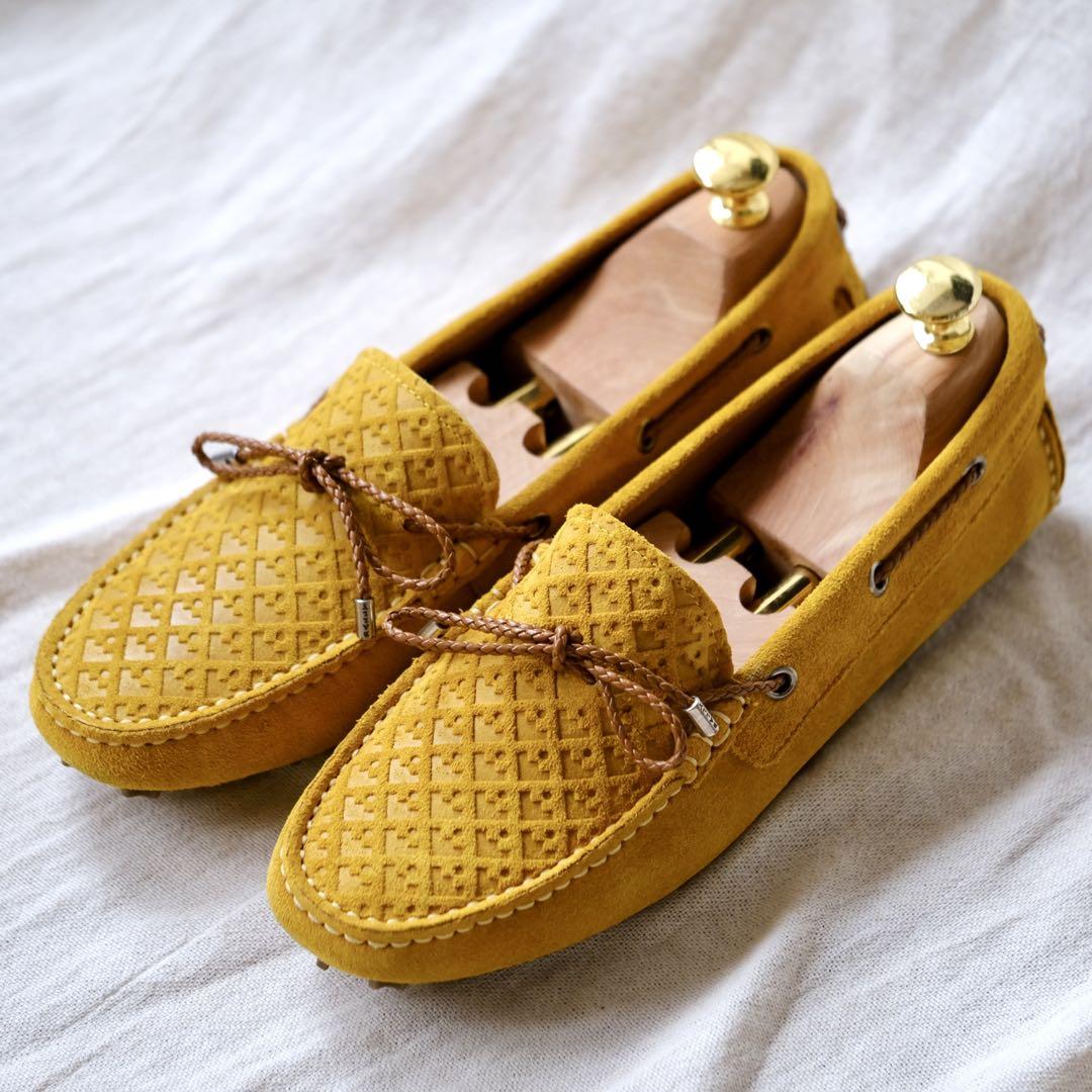 BALLY Bally Suede Moccasin Ribbon Driving Shoes E38