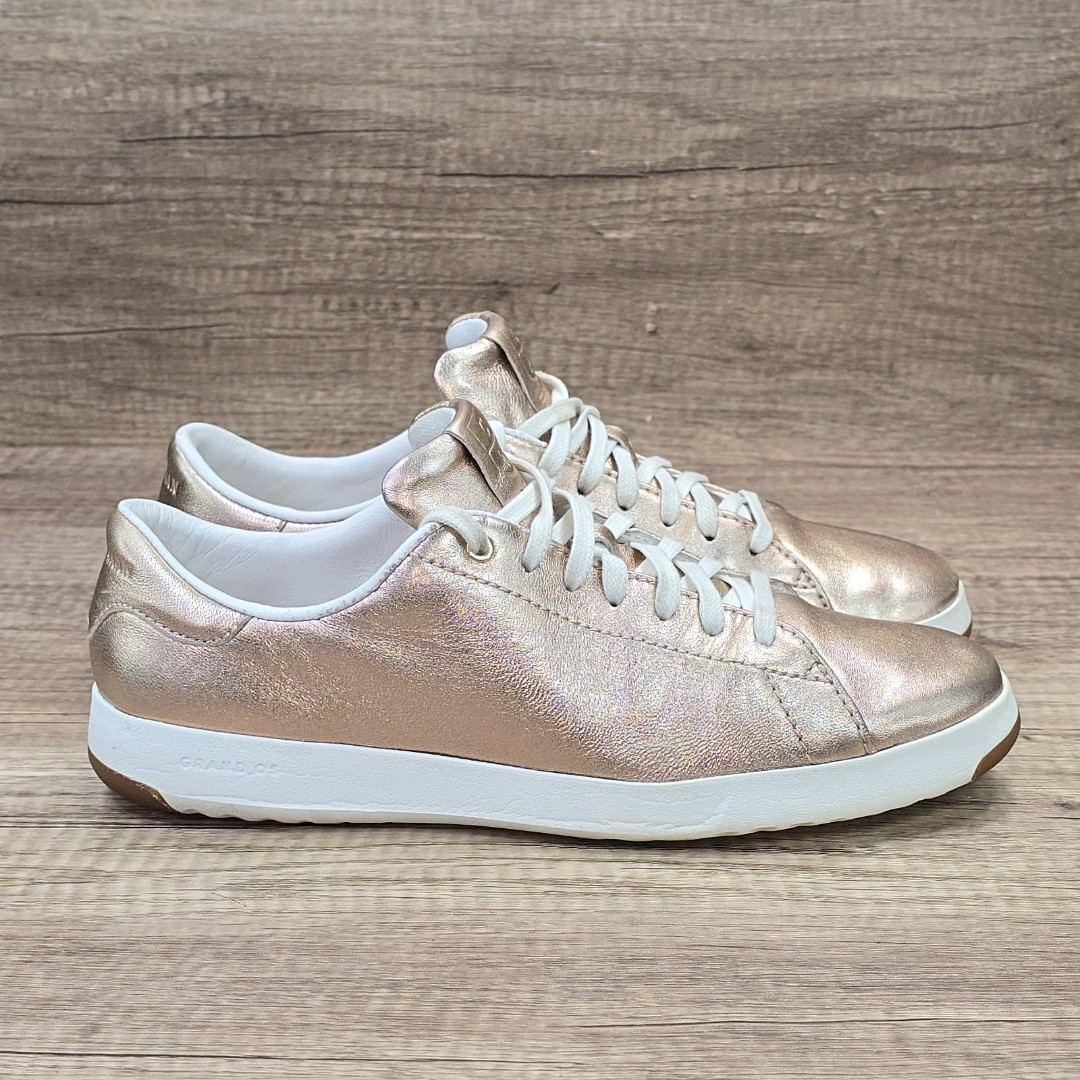 Cole Haan Grandpro Tennis Sneaker Women's Size 9 B Rose Gold Shoes (C09817)