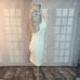 Misha White Sleeveless V-Neck Crisscross Back Cocktail Bodycon Mini Dress Size 0