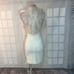 Misha White Sleeveless V-Neck Crisscross Back Cocktail Bodycon Mini Dress Size 0