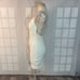 Misha White Sleeveless V-Neck Crisscross Back Cocktail Bodycon Mini Dress Size 0