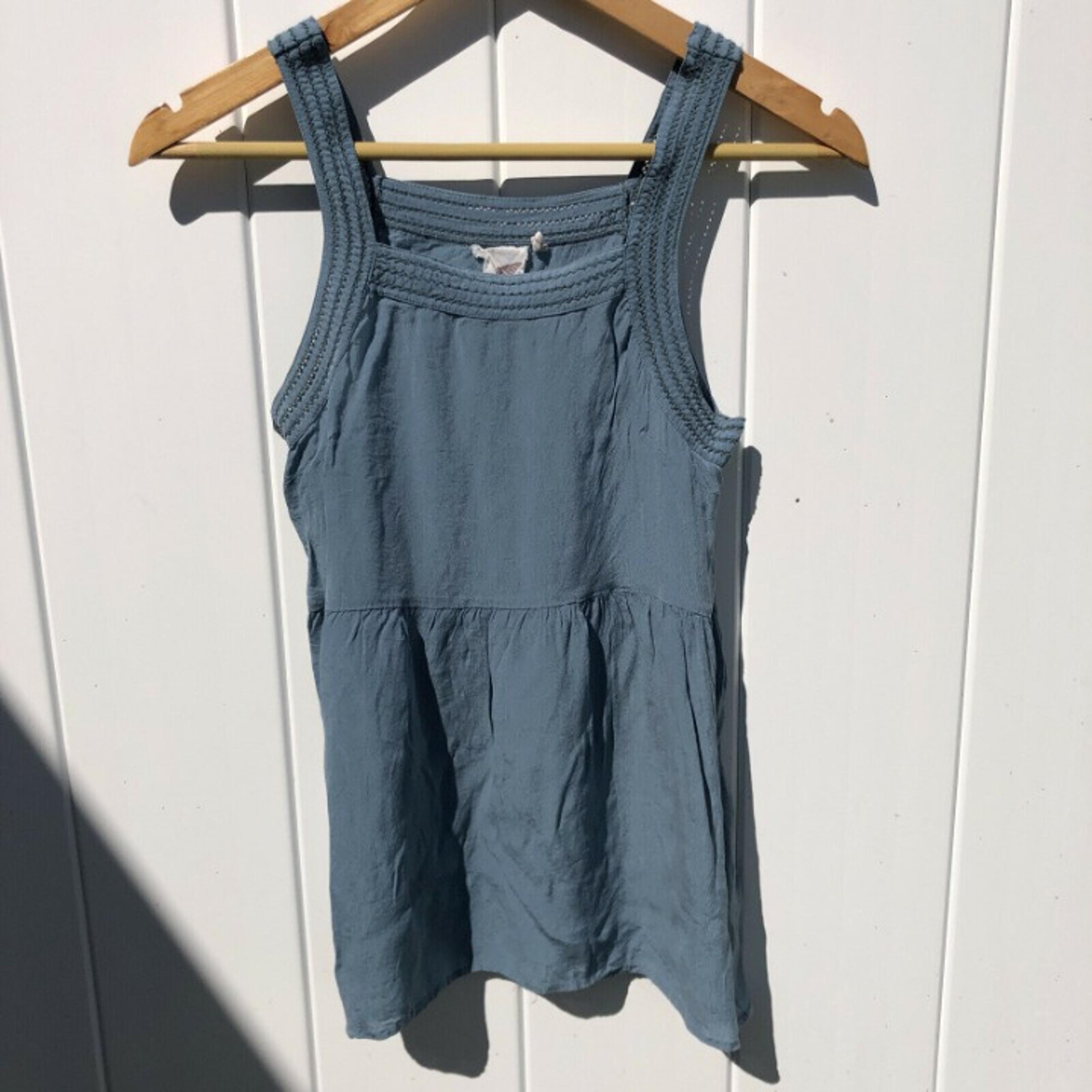 Anthro Lilka Blue Tank Top Shirt XS