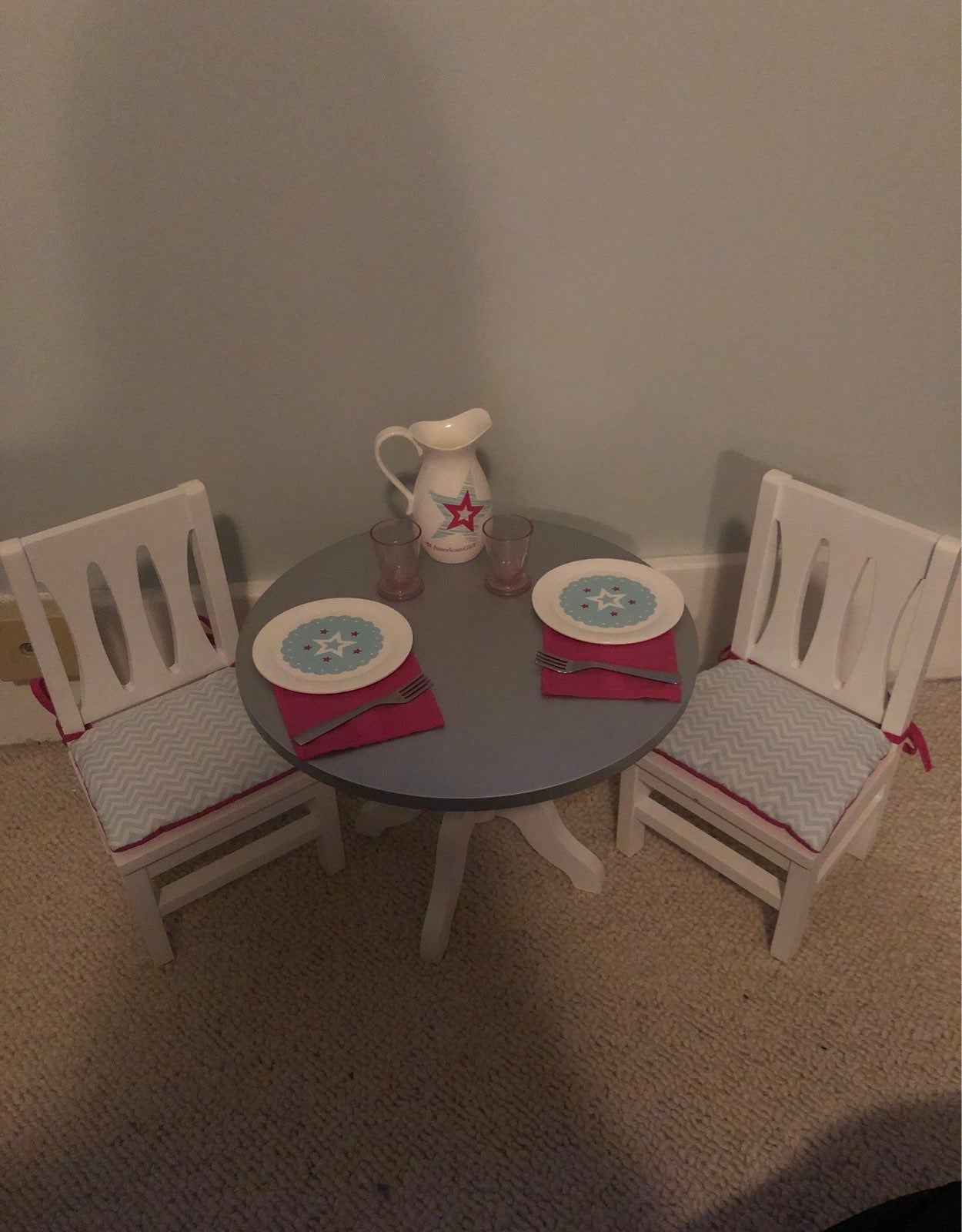 American Girl Table & Chairs Set for Dol