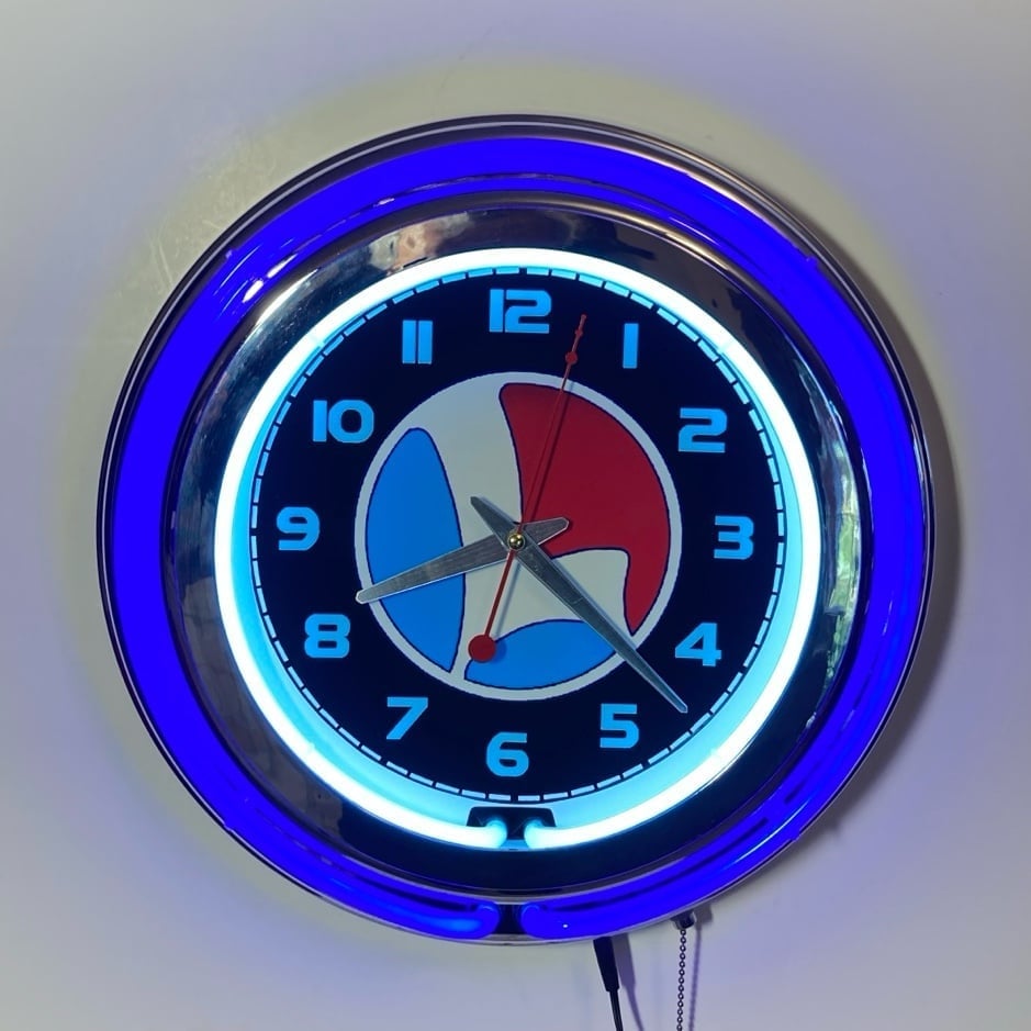 Lionel MPC era logo double ring neon wall clock