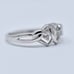 10k white gold diamond heart ring