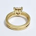 Gold heart diamond women's engagement promise ring band size 5 gift